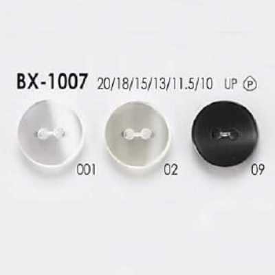 BX1007 Bouton devant à 2 trous en résine polyester