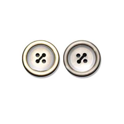 N75 Bouton métallique pour vestes et costumes