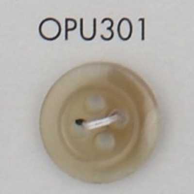 OPU301 Bouton en résine d'urée à 4 trous avec bordure