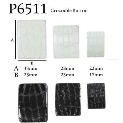 P6511 Bouton croco GAFFORELLI