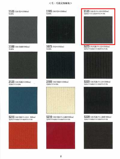 S125 Tricot côtelé 12G laine filée 2x1
