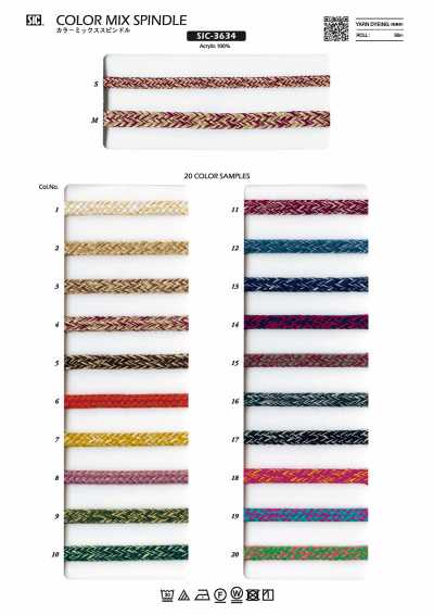 SIC-3634 Bobine mélange de couleurs