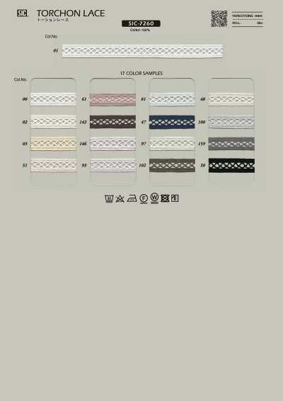 SIC-7260 Dentelle torchon/14 mm