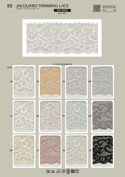 SIC-7819 Dentelle jacquard de finition