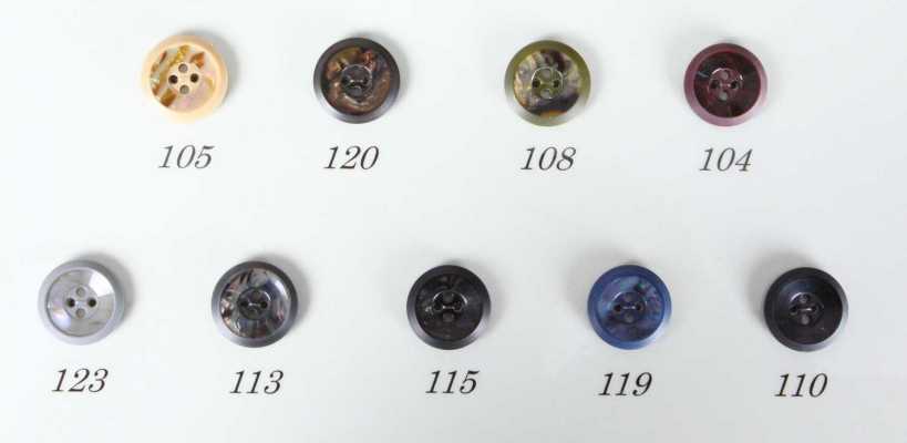 1527 Boutons en polyester fabriqués en Italie pour costumes et vestes