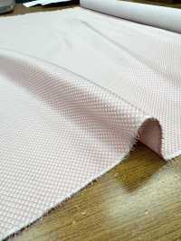 180P [outlet] Yamanashi Fujiyoshida 100% Soie à Motif Damier Diagonal Rose[Textile] Yamamoto(EXCY) Sous-photo