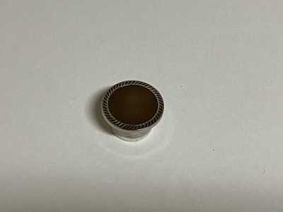 204 Bouton en métal fabriqué au Japon pour costumes et vestes, argent