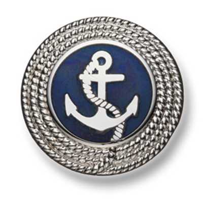 224 Boutons métalliques fabriqués au Japon pour costumes et vestes Argent/Bleu marine