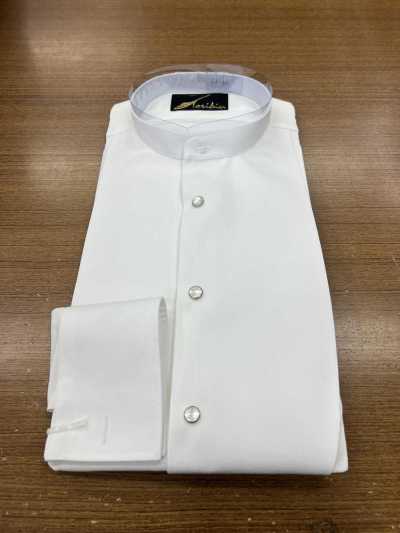 305SS Chemise en maille à boutons-pression à col requin