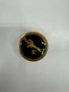 309 Bouton en métal fabriqué au Japon pour costumes et vestes, motif tigre noir et or