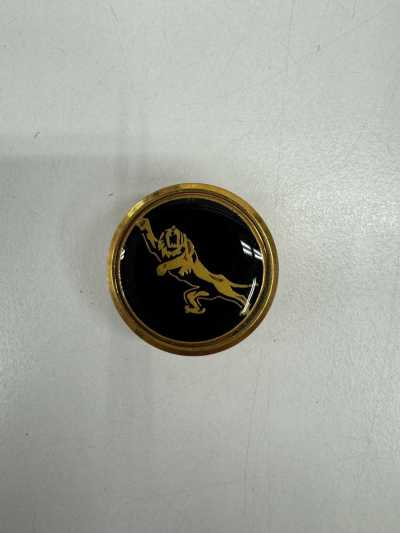 309 Bouton en métal fabriqué au Japon pour costumes et vestes, motif tigre noir et or