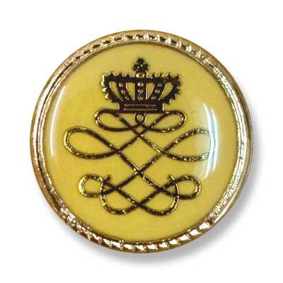 801 Boutons métalliques fabriqués au Japon pour costumes et vestes, doré/jaune
