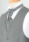 YT-02 Cravate Européenne En Jacquard Gris En Polyester Fabriquée Au Japon