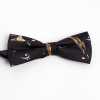 BF-JAZZ-BK Cravate Papillon En Soie Jazz Noir