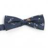 BF-JAZZ-NV Noeud papillon en soie imprimée Jazz bleu marine