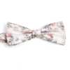BF-ROSE-WH Nœud papillon sérigraphié rose et blanc