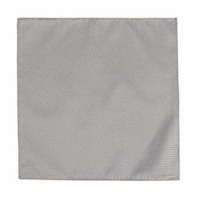 CF-01 Pochette de costume jacquard en polyester gris clair