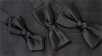 CM-106 Ceinture De Smoking Noire En Tissu De Soie D&#39;étiquette Châle De Haute Qualité[Accessoires Formels] Yamamoto(EXCY) Sous-photo