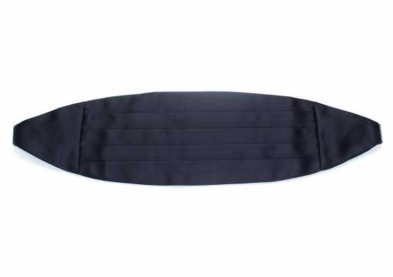 CM-107 Ceinture de smoking à parement de soie, bleu marine