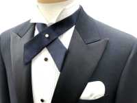 CT-107 Cravate Croisée Etiquette Châle Soie Bleu[Accessoires Formels] Yamamoto(EXCY) Sous-photo