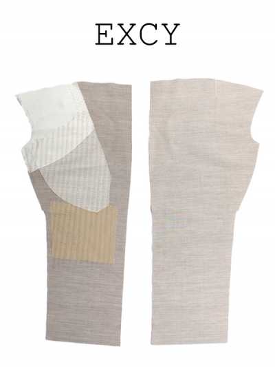 EXCY Entoilage en laine traité pour vestes pour hommes