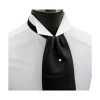 FAS-920 Cravate Ascot, Noire à Pois Blancs