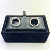 G-1-C Boutons De Manchette Formels Onyx Argent Octogone[Accessoires Formels] Yamamoto(EXCY) Sous-photo