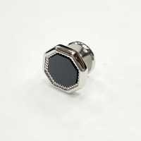 G-1-S Bouton Goujon Onyx Argent Octogone[Accessoires Formels] Yamamoto(EXCY) Sous-photo
