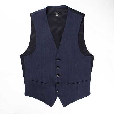 HLV-01 Gilet en lin HARISSONS, bleu marine