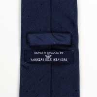 HVN-28 VANNERS Cravate Soie Effet Denim à Pois Bleu Marine Foncé[Accessoires Formels] Yamamoto(EXCY) Sous-photo