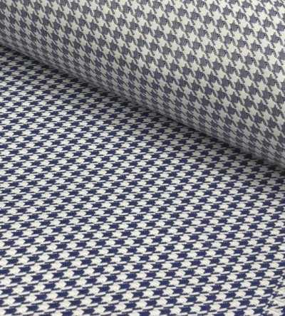 J660-1155 Tissu en soie à motif pied-de-poule italien
