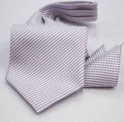 MS-400 Ensemble cravate Ascot nouée à la main et pochette violet