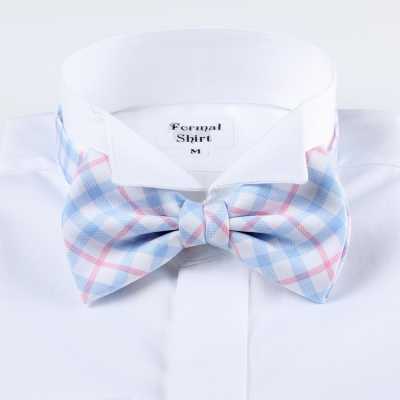 RBF-6269-09 Nœud papillon décontracté, à carreaux tartan