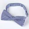 RBF-8007-06 Nœud papillon décontracté à motif chevrons bleu marine