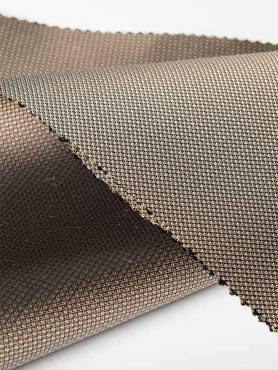 S-303 Yamanashi Fujiyoshida tissu formel à motif piqué fin marron