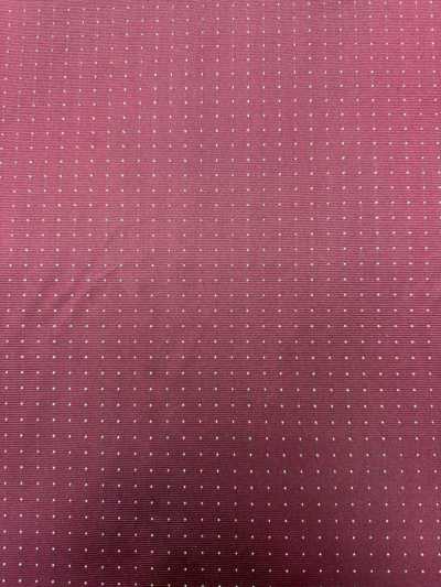 S-922 [Déstockage] Yamanashi Fujiyoshida 100% soie motif à micro pois bordeaux