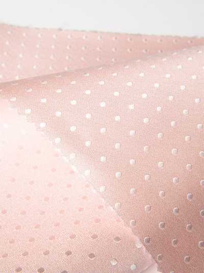 S-974 Tissu formel à motif pois Yamanashi Fujiyoshida rose