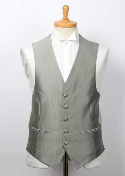 V-01 Gilet habillé gris clair en polyester