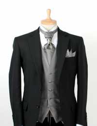 V-300 Gilet Formel Soie Jacquard Gris[Accessoires Formels] Yamamoto(EXCY) Sous-photo