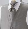 V-300 Gilet Formel Soie Jacquard Gris