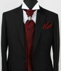 V-302 Veste Formelle En Soie Jacquard Engine[Accessoires Formels] Yamamoto(EXCY) Sous-photo