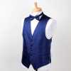 VANNERS-V-009 VANNERS Gilet habillé pied-de-poule bleu marine