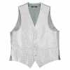 VANNERS-V-010 Gilet habillé VANNERS pied-de-poule argent