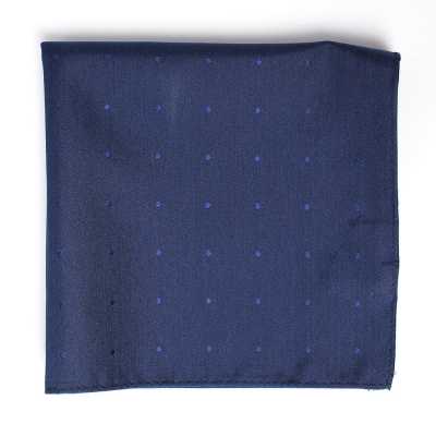 VCF-28 Chief Fabriqué avec tissu VANNERS, motif à pois, jacquard aspect denim, bleu marine