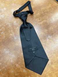 YT-986 Cravate Ascot En Soie Domestique (Cravate Europe) Motif Point De Mousse Noir[Accessoires Formels] Yamamoto(EXCY) Sous-photo