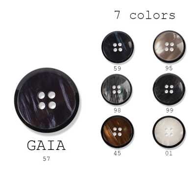 ガイア Boutons en polyester fabriqués au Japon pour costumes et vestes