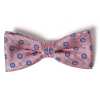 VBF-36 Noeud papillon en tissu VANNERS, motif Komon, rose