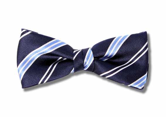 VBF-46 Nœud papillon en tissu VANNERS, bleu marine