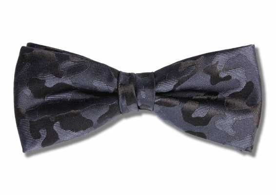 PBF-1 Nœud papillon bleu marine à motif camouflage, en tissu Pentagono