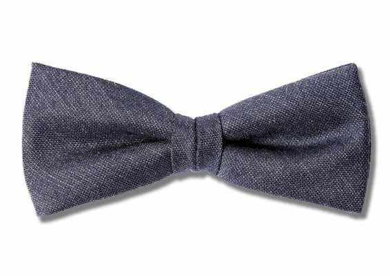 PBF-4 Nœud papillon bleu marine en tissu Pentagono